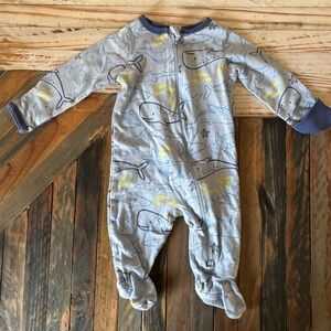 Double Zipper Whale Pajamas